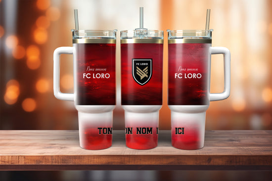 Tumbler de type Stanley 40 oz personnalisé – Édition FC Loro