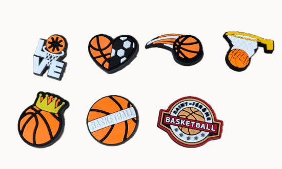 Breloque de sandale - Lot de 7 - Basketball St-Jérôme