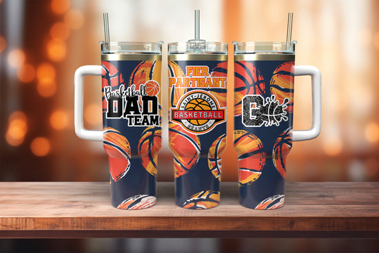 Tumbler de type Stanley 40 oz – Édition "Dad Team" Basketball St-Jérôme