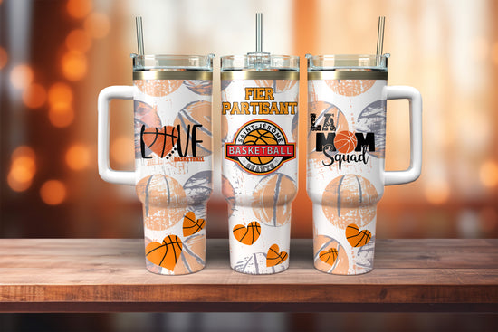Tumbler de type Stanley 40 oz – Édition "LA MOM Squad" Basketball St-Jérôme